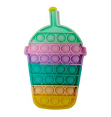 Stuff Certified® Hágalo estallar - Fidget Anti Stress Toy Bubble Toy Silicona Bebida Rainbow