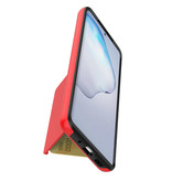 VRSDES Samsung Galaxy A20 - Etui Pokrowiec z Portfelem na Kartę Business Red