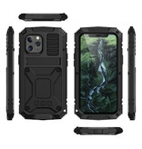 Stuff Certified® iPhone 12 Pro 360 ° Full Body Case Case + Screen Protector - Shockproof Cover Black