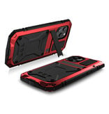 Stuff Certified® iPhone 12 Mini 360 ° Full Body Case Case + Screen Protector - Shockproof Cover Red