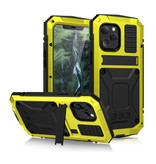 Stuff Certified® Coque iPhone 12 Pro 360 ° Full Body + Protecteur d'écran - Housse antichoc Jaune