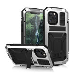 Stuff Certified® iPhone 12 Mini 360 ° Full Body Case + Screen Protector - Odporny na wstrząsy pokrowiec Biały