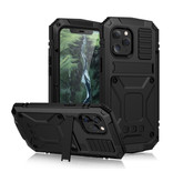 Stuff Certified® Custodia integrale per iPhone 12 Mini 360 ° + protezione schermo - Cover antiurto nera
