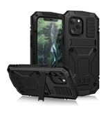 Stuff Certified® iPhone 12 Mini 360 ° Full Body Case Case + Screen Protector - Shockproof Cover Black