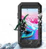 R-JUST iPhone 12 Mini 360 ° Full Body Case Tank Case + Screen Protector - Odporny na wstrząsy pokrowiec Czarny