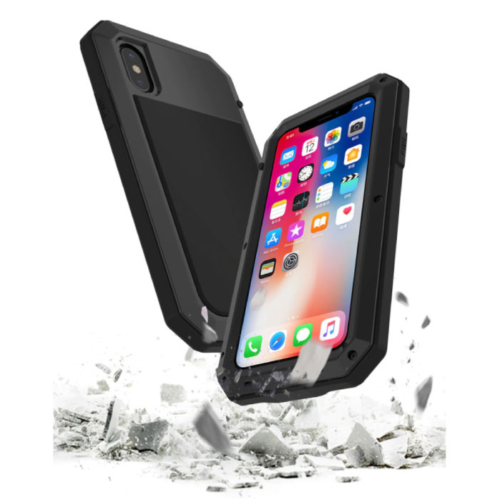 R-JUST iPhone 11 360°  Full Body Case Tank Hoesje + Screenprotector - Shockproof Cover Rood