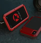 R-JUST iPhone 6 360°  Full Body Case Tank Hoesje + Screenprotector - Shockproof Cover Rood