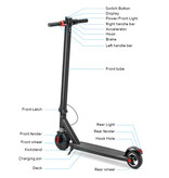 iScooter Elektrische Off-Road Smart E Step Scooter - 500W - Optioneel Zitje - 20 km/u - 5.8Ah Batterij - 6.5 inch Wielen