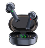 CUagain Bezprzewodowe słuchawki R22 - słuchawki dotykowe TWS Słuchawki douszne Bluetooth 5.0 Słuchawki douszne Czarne