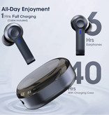 CUagain Auricolari wireless R22 - Auricolari touch control Auricolari TWS Bluetooth 5.0 Auricolari Auricolari neri