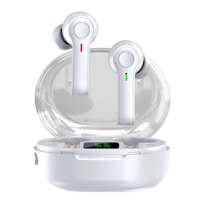 Bezprzewodowe słuchawki R22 - słuchawki dotykowe TWS Słuchawki Bluetooth 5.1 Słuchawki douszne Białe