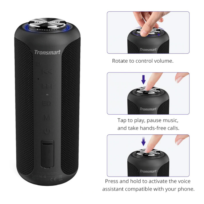 Tronsmart T6 Plus Bluetooth 5.0 Soundbox with Storage Bag - Wireless Speaker External Wireless Speaker Red