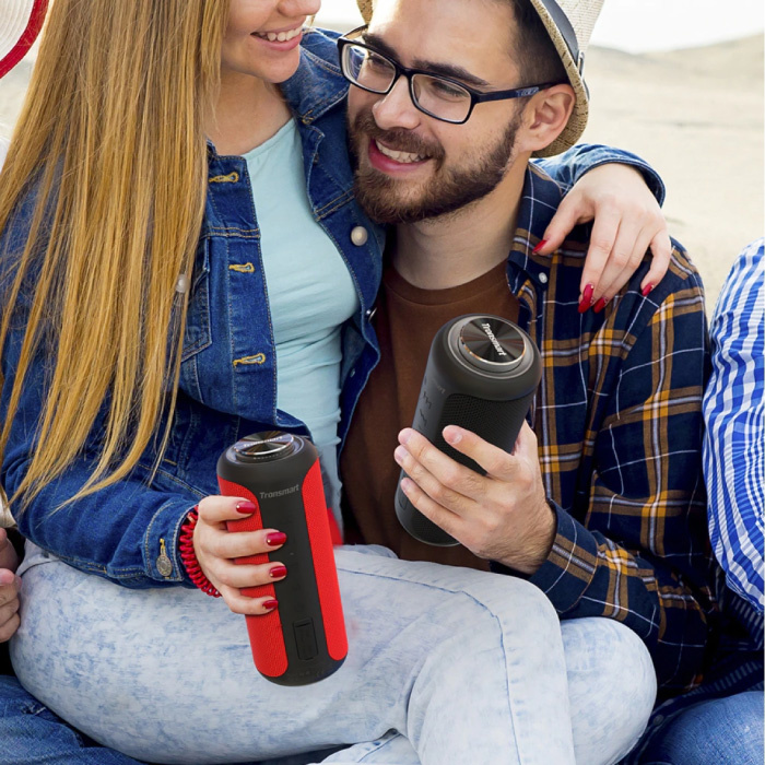 Tronsmart T6 Plus Bluetooth 5.0 Soundbox with Storage Bag - Wireless Speaker External Wireless Speaker Red