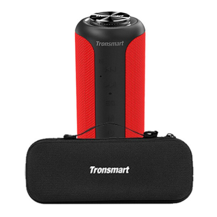 Caja de sonido T6 Plus Bluetooth 5.0 con bolsa de almacenamiento - Altavoz inalámbrico Altavoz inalámbrico externo Rojo