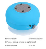Electop Altavoz Bluetooth resistente al agua - Altavoz inalámbrico externo Soundbox inalámbrico Negro