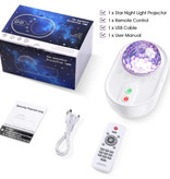 ZINUO Star Projector with Remote Control - Bluetooth Starry Sky Music Mood Lamp Table Lamp White