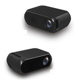 Veidadz Mini proiettore LED YG320 - Screen Beamer Home Media Player nero