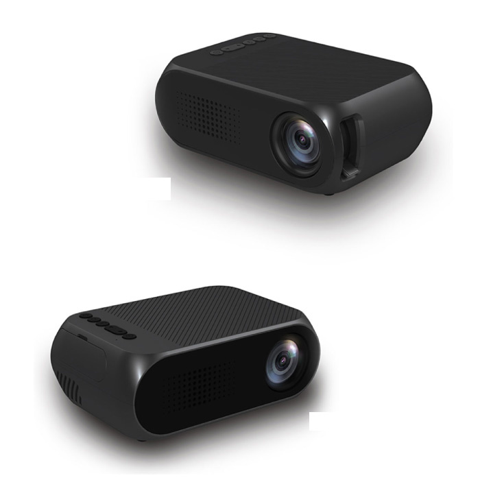 Mini proyector LED YG320 - Screen Beamer Home Media Player Negro