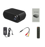 Veidadz YG320 Mini LED Projector - Screen Beamer Home Media Player Black