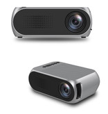 Veidadz YG320 Mini LED Projector - Scherm Beamer Home Media Speler Zilver