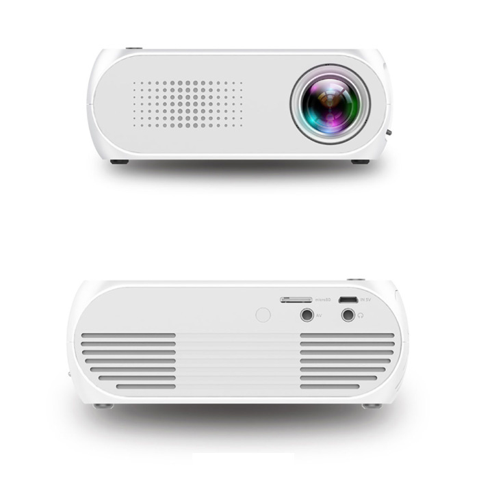 Mini proiettore LED YG320 - Screen Beamer Home Media Player bianco