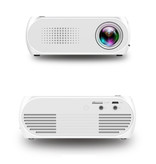 Veidadz Mini proiettore LED YG320 con custodia - Screen Beamer Home Media Player bianco