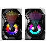 NDJU X2 Home Stereo Loudspeakers - Haut-parleur Soundbar Loudspeaker Box Noir