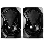 NDJU X2 Home Stereo Loudspeakers - Haut-parleur Soundbar Loudspeaker Box Noir