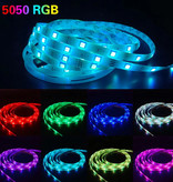 RGBYW Bluetooth LED Strips 5 Meters - RGB Lighting with Remote Control SMD 5050 Color Adjustment Waterproof