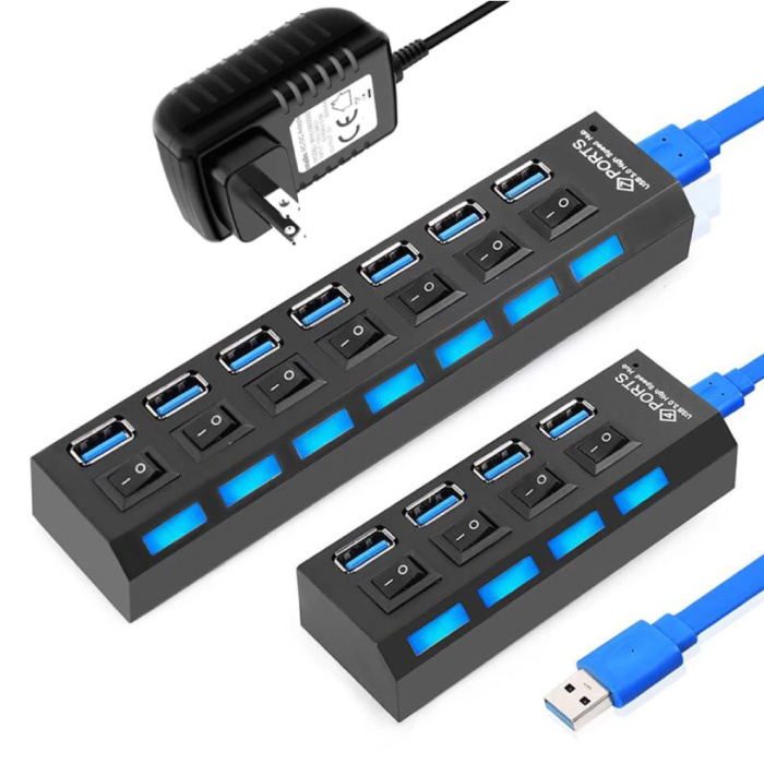 Adaptateur répartiteur de concentrateur USB 3.0 4 ports USB 5 Gbps