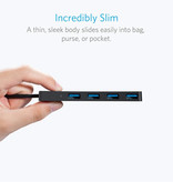 ANKER USB 3.0 Hub met 4 Poorten - 5Gbps Data Overdracht Splitter