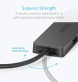 ANKER Hub USB 3.0 avec 4 ports - Répartiteur de transfert de données 5 Gbps