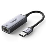 UGREEN USB naar Ethernet Poort Adapter - 1000Mbps Data Overdracht Converter Aluminium Zilver