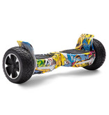 Stuff Certified® Elektro-Scooter Hoverboard mit Bluetooth-Lautsprecher - 8.5" - 350W - 2500mAh Akku - Balance Hover Board Graffiti