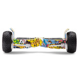 Stuff Certified® Elektryczna hulajnoga elektryczna z głośnikiem Bluetooth - 8,5 " - 350 W - bateria 2500 mAh - Balance Hover Board Graffitti