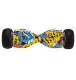 Stuff Certified® Elektryczna hulajnoga elektryczna z głośnikiem Bluetooth - 8,5 " - 350 W - bateria 2500 mAh - Balance Hover Board Graffitti