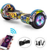 Stuff Certified® Hoverboard E-Scooter Électrique avec Haut-Parleur Bluetooth - 6,5" - 500W - Batterie 2000mAh - Balance Hover Board Graffitti