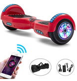 Stuff Certified® Elektryczna hulajnoga Hoverboard z głośnikiem Bluetooth - 6.5" - 500W - Bateria 2000mAh - Balance Hover Board Red