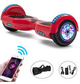 Stuff Certified® Hoverboard E-Scooter Électrique avec Haut-Parleur Bluetooth - 6,5" - 500W - Batterie 2000mAh - Balance Hover Board Rouge