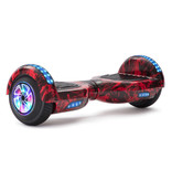 Stuff Certified® Elektryczna hulajnoga elektryczna z głośnikiem Bluetooth - 6.5 "- 500 W - 2000 mAh Bateria - Balance Hover Board Flame