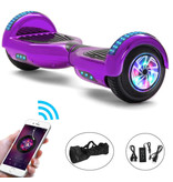 Stuff Certified® Electric E-Scooter Hoverboard with Bluetooth Speaker - 6.5" - 500W - 2000mAh Battery - Balance Hover Board Purple
