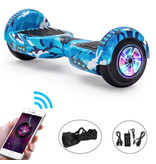 Stuff Certified® Hoverboard E-Scooter Électrique avec Haut-Parleur Bluetooth - 6,5" - Batterie 500W - 2000mAh - Balance Hover Board Blue Camo