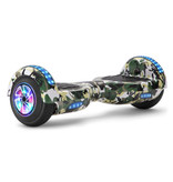 Stuff Certified® Elektryczna hulajnoga elektryczna z głośnikiem Bluetooth - 6.5 " - 500 W - 2000 mAh Bateria - Balance Hover Board Camo