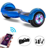 Stuff Certified® Hoverboard E-Scooter Électrique avec Haut-Parleur Bluetooth - 6,5" - Batterie 500W - 2000mAh - Balance Hover Board Bleu Clair