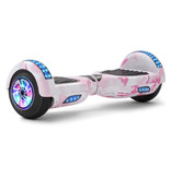 Stuff Certified® Hoverboard E-Scooter Électrique avec Haut-Parleur Bluetooth - 6,5" - 500W - Batterie 2000mAh - Balance Hover Board Pink Camo