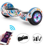 Stuff Certified® Hoverboard E-Scooter électrique avec haut-parleur Bluetooth - 6,5" - 500W - Batterie 2000mAh - Balance Hover Board Sketch