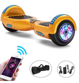 Stuff Certified® Hoverboard E-Scooter Électrique avec Haut-Parleur Bluetooth - 6,5" - 500W - Batterie 2000mAh - Balance Hover Board Or