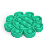 Stuff Certified® Pop It - Fidget Anti Stress Speelgoed Bubble Toy Siliconen Bloem Groen
