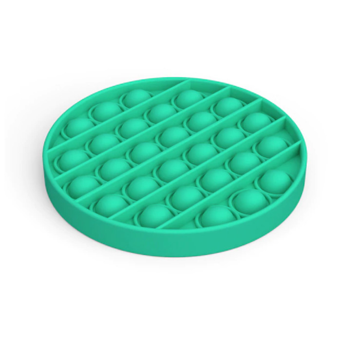 Pop It - Zappeln Anti Stress Spielzeug Bubble Toy Silikon Round Green