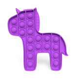 Stuff Certified® Pop It - Fidget Anti Stress Toy Bubble Toy Silicone Licorne Violet